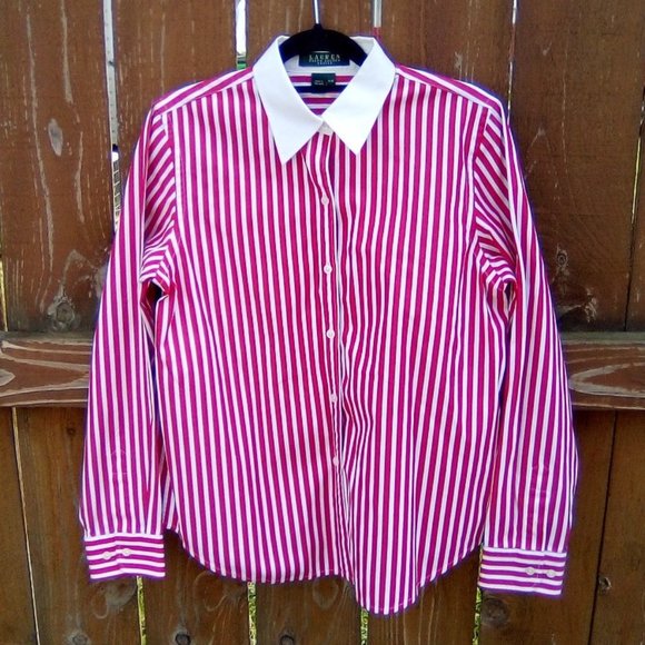 Lauren Ralph Lauren Tops - *3 for $5* Lauren Ralph Lauren Button Down Stripe Shirt Sz. MP